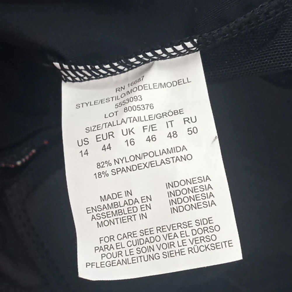 Swim Solutions Floral Park Tummy Control One-Piece‎ Swimdress Black 14 - Picture 13 of 14